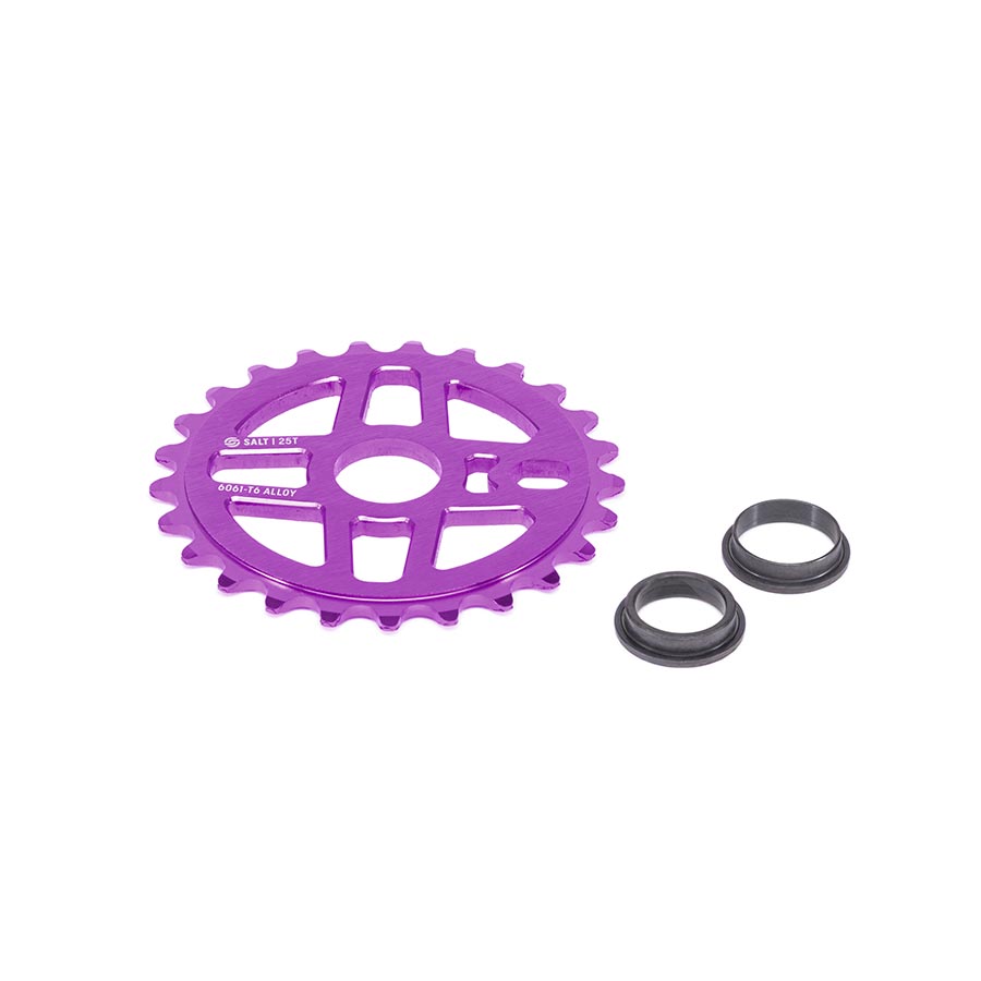 Salt, Pro, Chainring, Teeth: 25, 6061-T6 Aluminum, Black