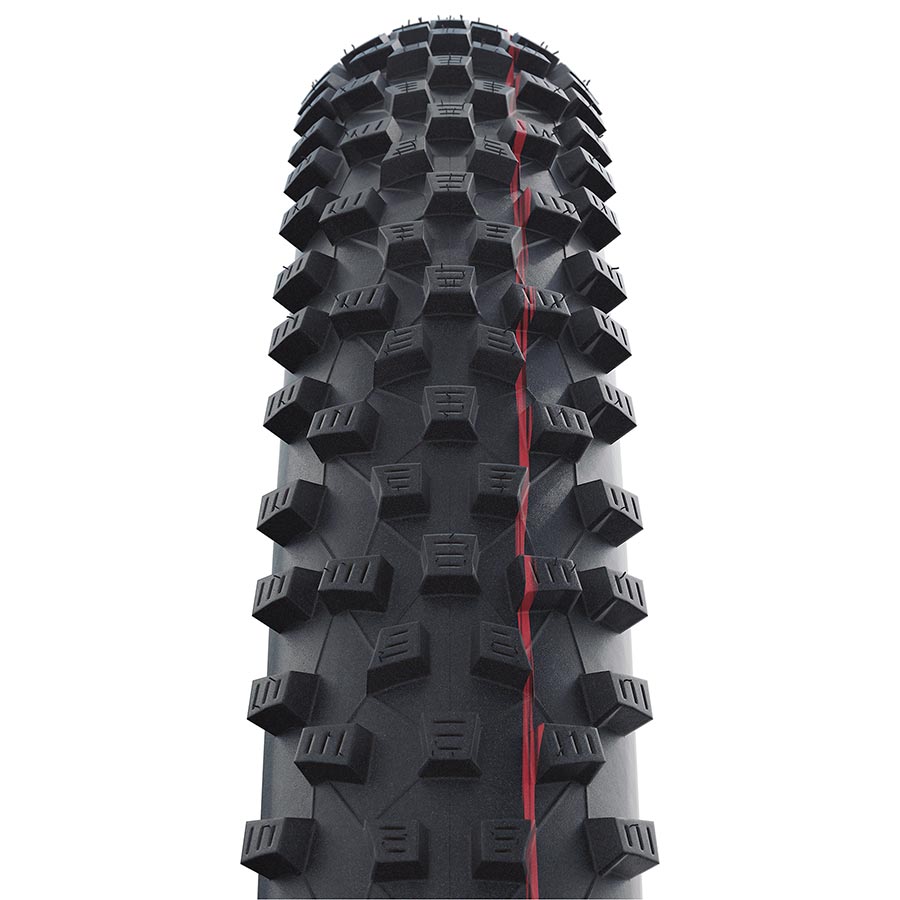 Schwalbe Rocket Ron Addix mountain tire 29x2.25 folding tubeless-ready tire for mountain biking with performance tread in black.