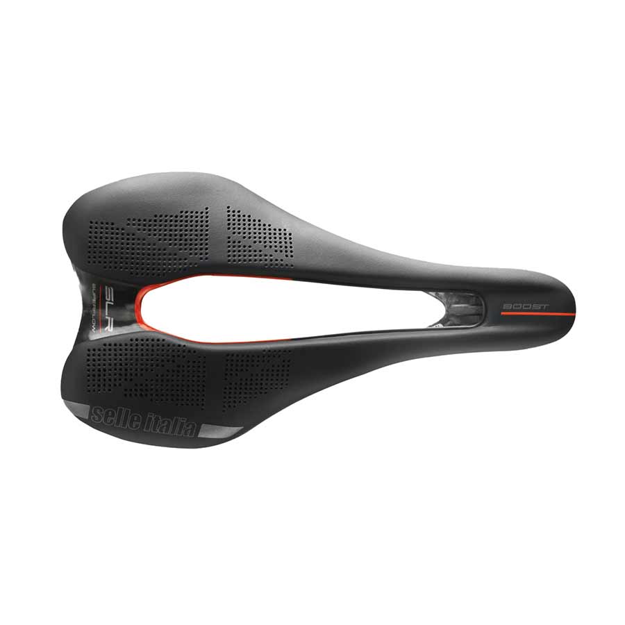 Selle Italia SLR Boost Kit Carbonio Superflow road saddle, unisex, 145mm wide, lightweight design, ideal for cycling.
