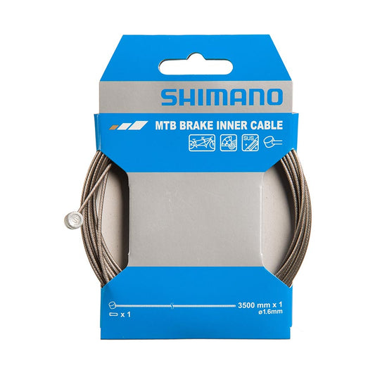 Shimano, Brake cable, Stainless, Road, 1.6 x 2050mm, Unit