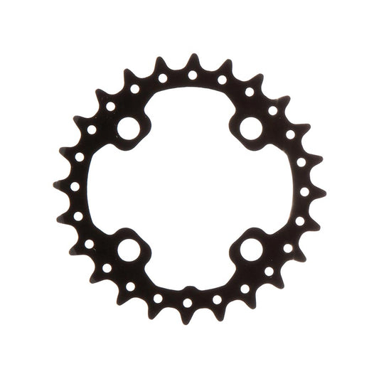Shimano, Y1NA24000, 24T, 10sp, BCD: 64mm, 4 Bolt, SLX FC-M675, Inner Chainring, For 24/38, Aluminum, Black