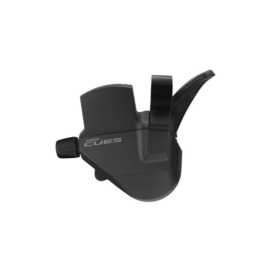 Shimano CUES SL-U4000 MTB trigger shifters for 9-speed mountain bikes, black, ergonomic design, high-quality components.