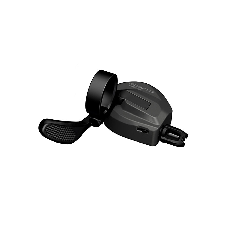 Shimano CUES SL-U8000 MTB trigger shifters with 11-speed I-spec II design, black, for mountain bike gear shifting.