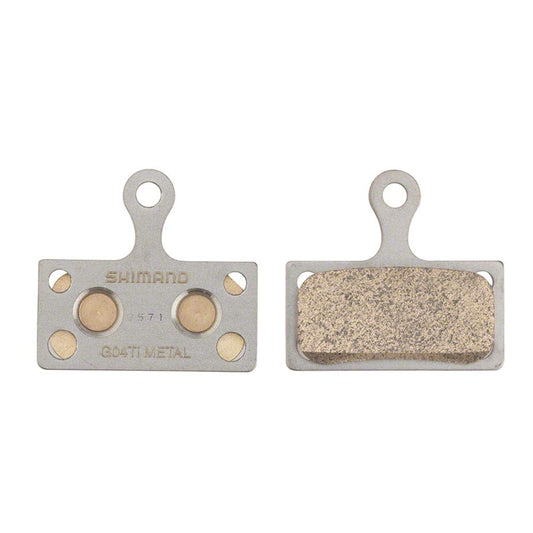 Shimano, BR-M9000, G04TI, Disc brake pads, Metal, Without fins, Pair, F type, Y8LW98010