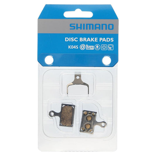 Shimano, K-Type, Disc Brake Pads, Shape: Shimano K-Type/L-Type, Metallic, Pair, IBPK04TIMXA