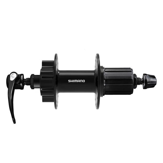 Shimano, FH-QB400, Disc Hub, Rear, 32H, QR, 6-bolt, 135mm, Shimano HG, Black, EFHQB400HMBZB