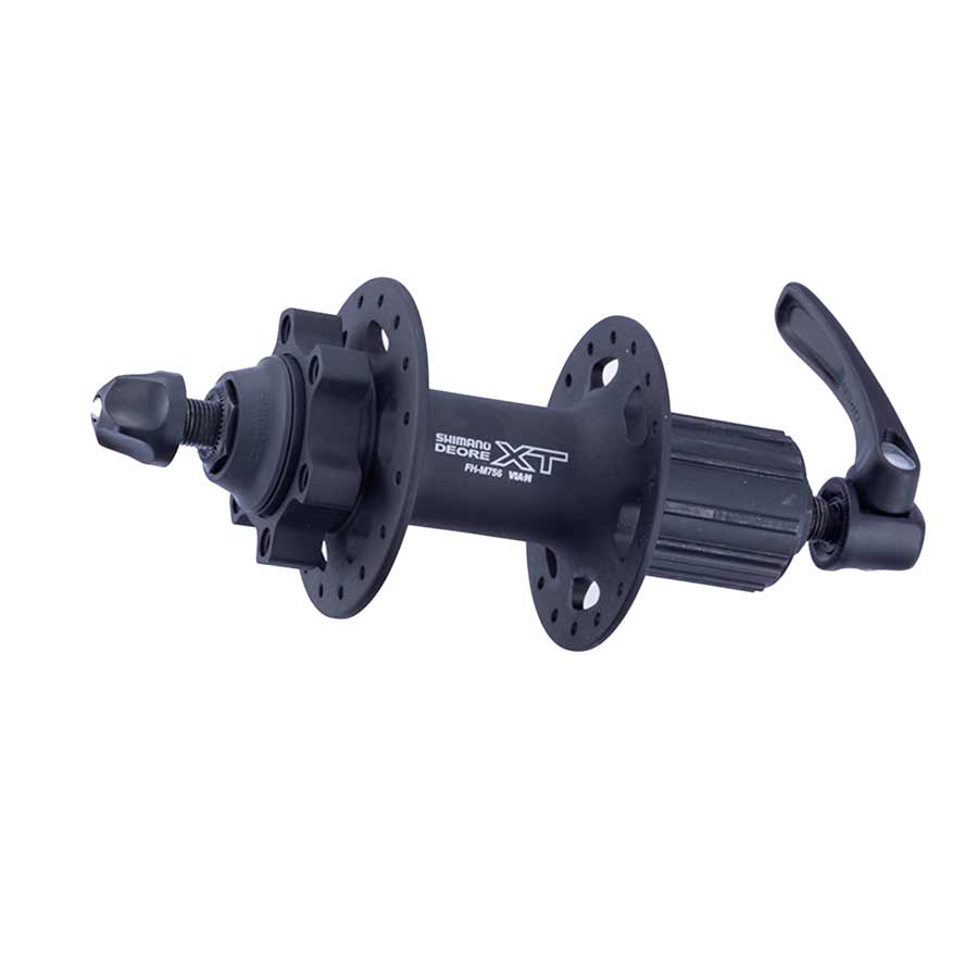 Shimano, Deore XT FH-M756, Rear disc brake hub, 32H, 6-bolt, 135mm, QR, Black