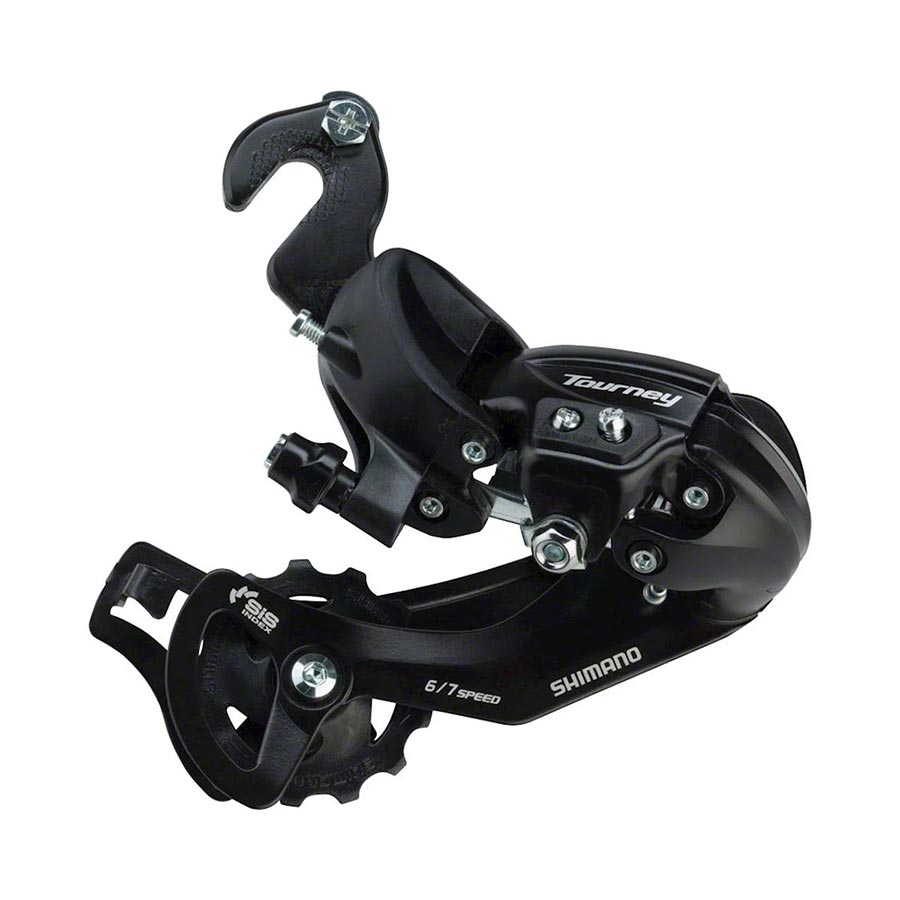 Shimano, Tourney RD-TY300, Rear derailleur, 6/7sp., SGS, Black, With adapter