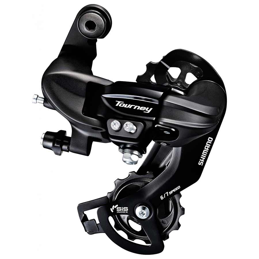 Shimano, Tourney RD-TY300, Rear derailleur, 6/7sp., SGS, Black, With adapter