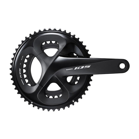 Shimano, 105 FC-R7000, Crankset, Speed: 11, Spindle: 24mm, BCD: 110, No Chainring, Hollowtech II, 160mm, Black, Road Disc, IFCR7000MXXL