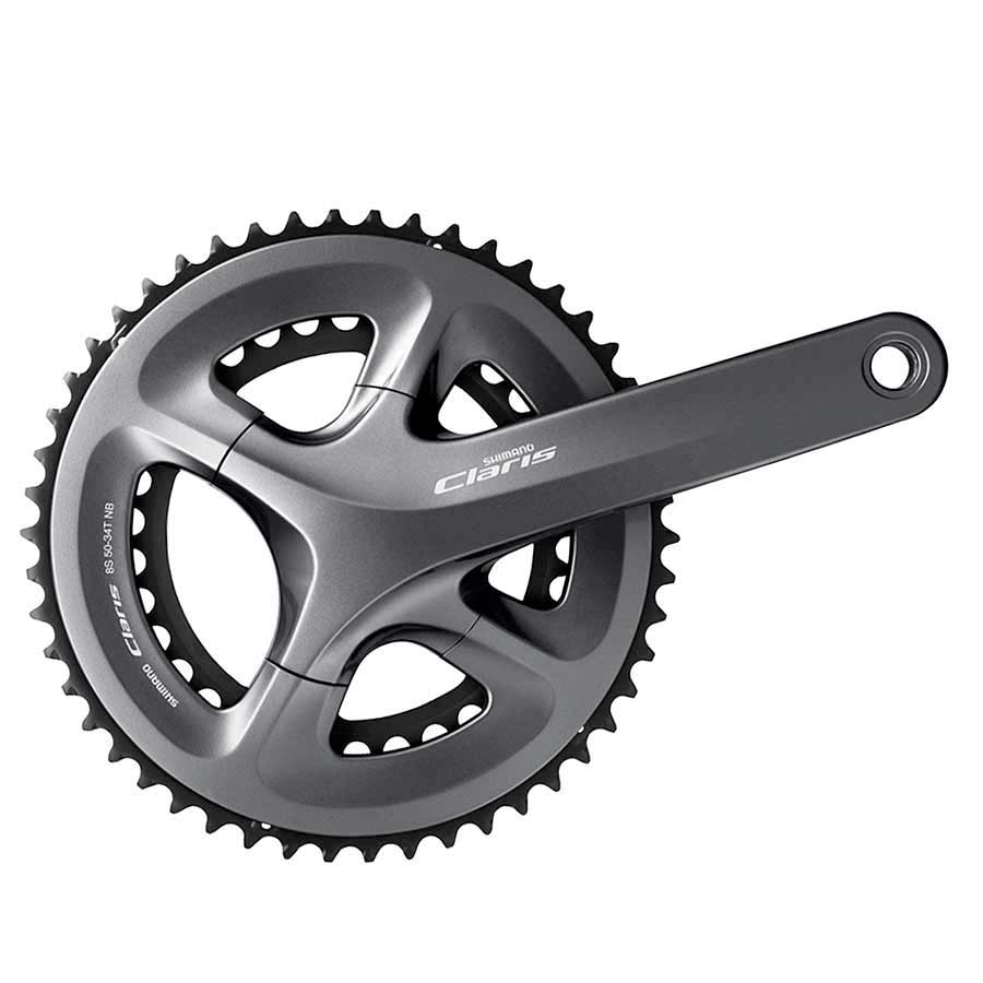 Shimano, Claris FC-R2000, Crankset, Road, 8 sp., 24mm, 34/50T, BCD:110, Hollowtech II, 170mm, Grey