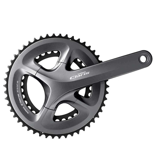 Shimano, Claris FC-R2000, Crankset, Road, 8 sp., 24mm, 34/50T, BCD:110, Hollowtech II, 170mm, Grey