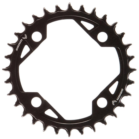 SRAM, T-Type Light eMTB, Chainring, Teeth: 32, Speed: 12, BCD: 104, Bolts: 4, Aluminum, Black