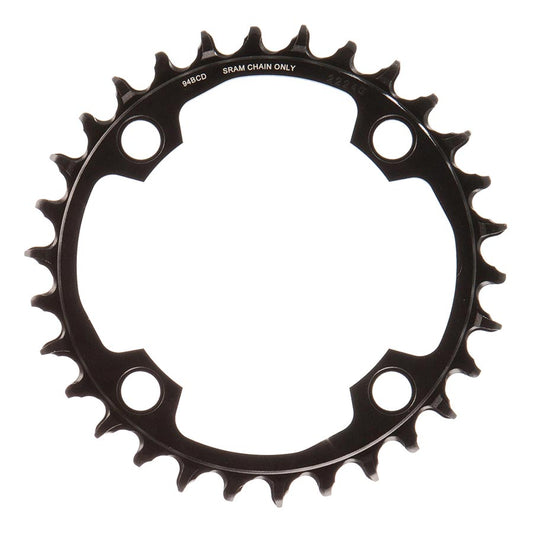 SRAM, X-SYNC 2 94mm Light E-MTB, Chainring, Teeth: 30, Speed: 12, BCD: 94, Bolts: 4, Single, Aluminum, Black