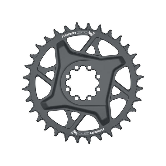 SRAM, GX Eagle T-Type DM, Chainring, Teeth: 30, Speed: 12, BCD: Direct Mount SRAM 8 Bolt, Aluminum, Grey