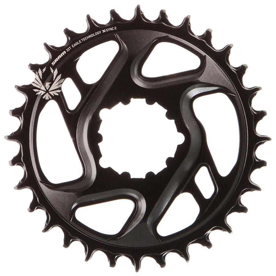SRAM X-Sync 2 30T 12-speed black aluminum chainring for direct mount bikes with 3mm offset