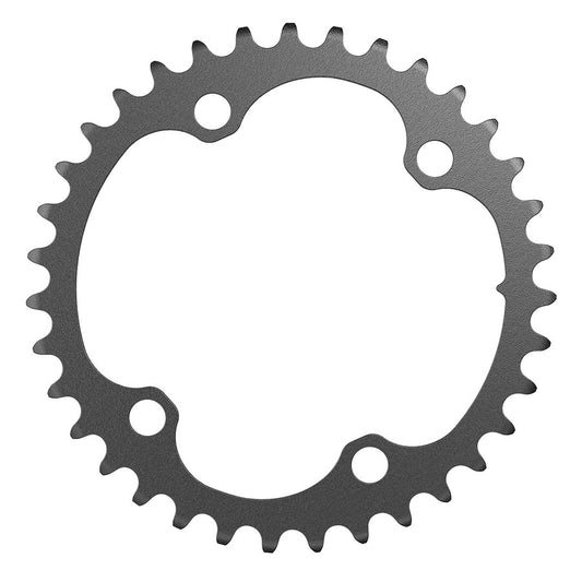 SRAM, Rival D1 2x 107mm, Chainring, Teeth: 48, Speed: 12, BCD: 107mm, Bolts: 4, Aluminum, Black