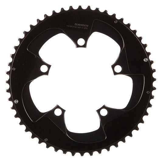 SRAM, Red B2, 52T, 11sp, BCD: 110mm, Chainring, Aluminum, Black