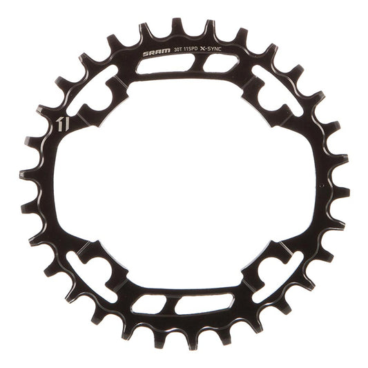 SRAM, X-Sync, 30T, 11sp, BCD: 94mm, 4 Bolt, Single Chainring, Steel, Black