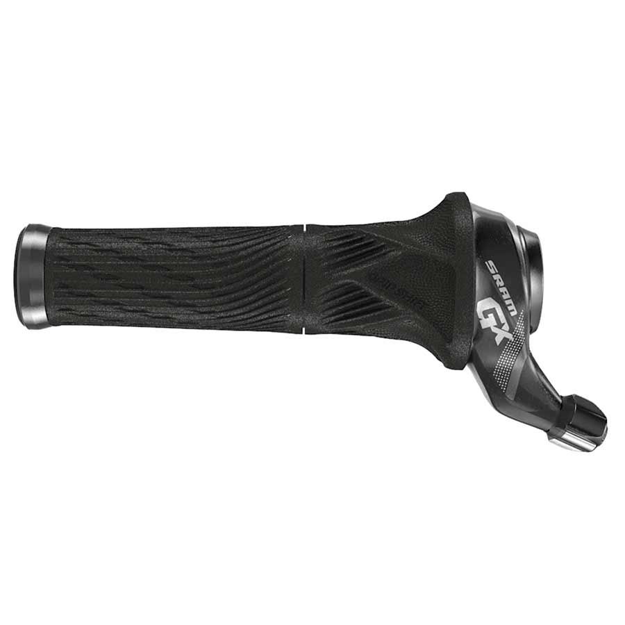 SRAM GX MTB twist shifter lever for left handlebar, durable grip shift for mountain bike gear control.