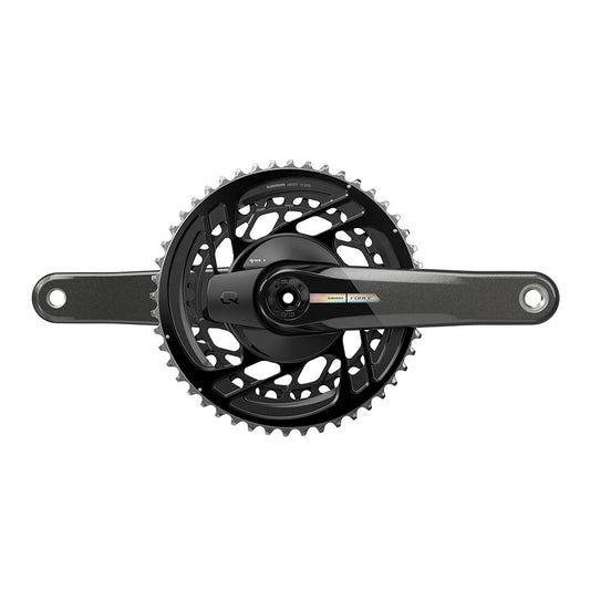 SRAM, Force D2 2x, Power Meter Crankset, Speed: 12, Spindle: 28.99mm, BCD: Direct Mount, 48/35, DUB, 165mm, Black, Road Disc
