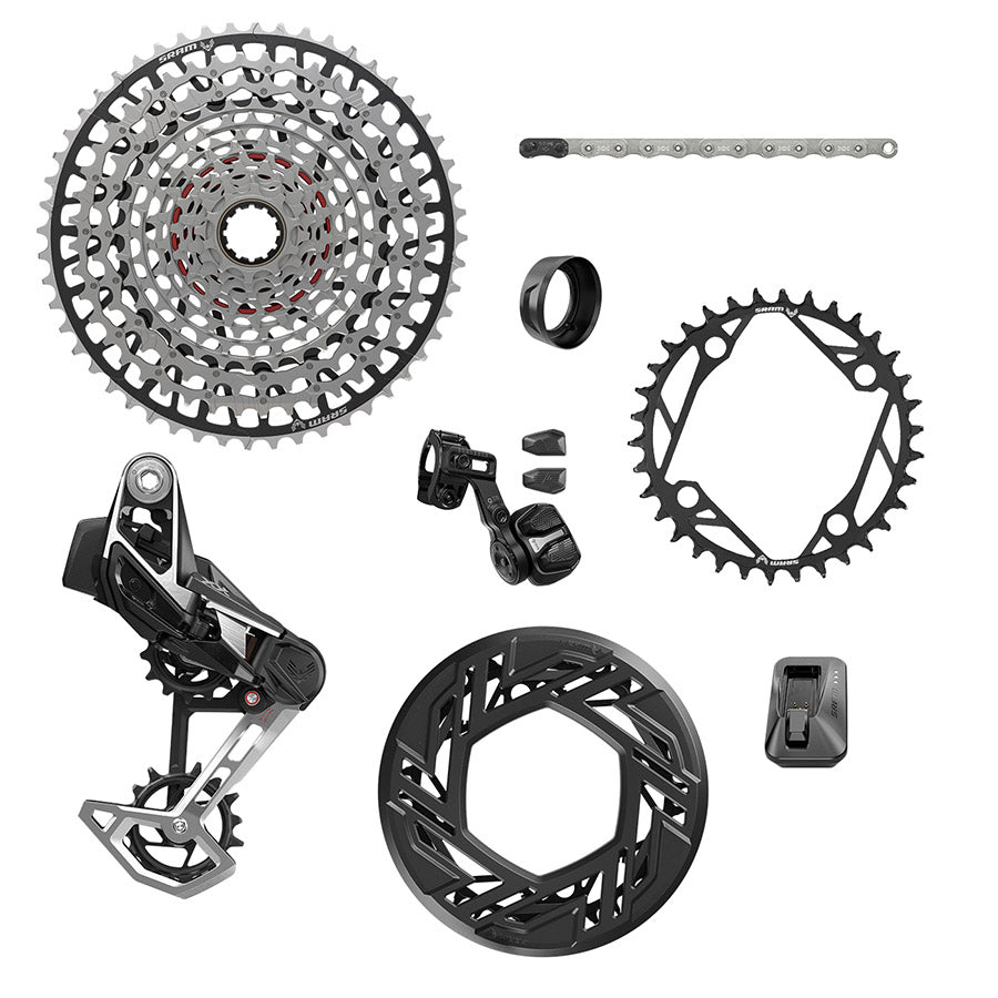 SRAM XX T-Type Pedal Assist D2 mountain bike component with 165mm crank arms, designed for enhanced performance.