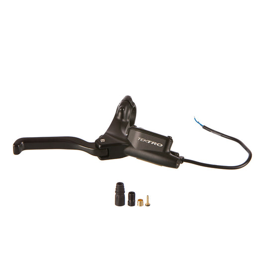 Tektro DR 1.4 lever set for disc brake parts and accessories, showing the ergonomic brake levers and mounting hardware.