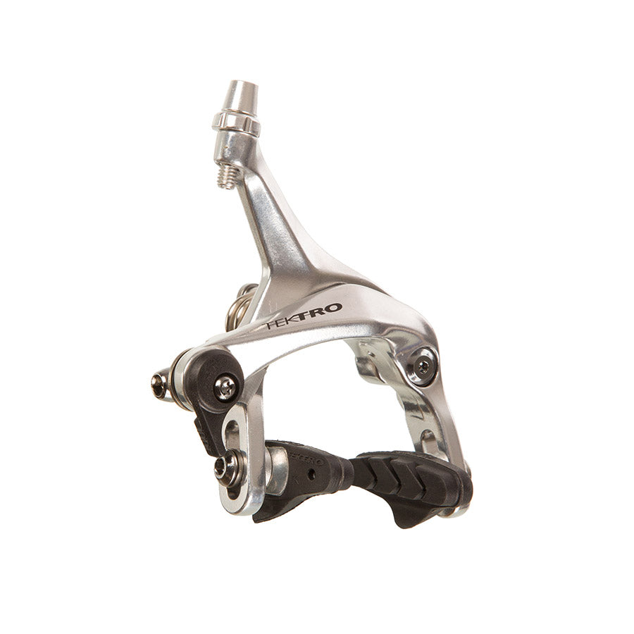 Tektro R313 road caliper brakes with front reach 39-52mm, black color, lightweight 180g, for high-performance cycling.