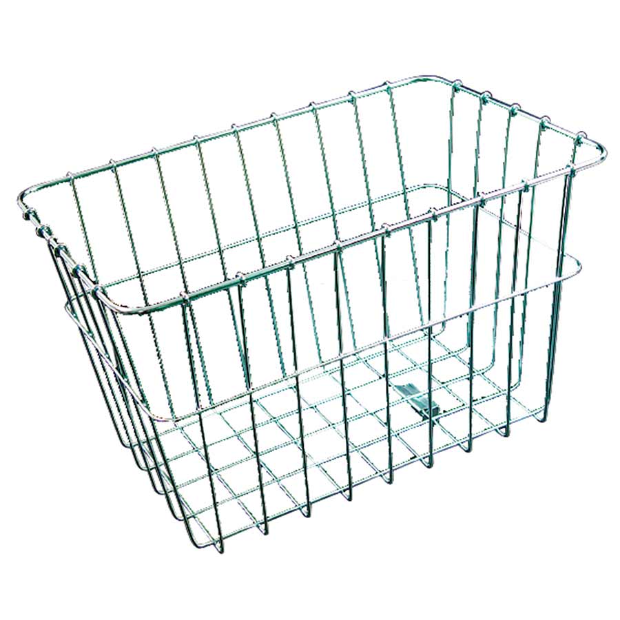 Wald, #585 Rear Rack Basket Silver 14.5 X 9.5 X 9''