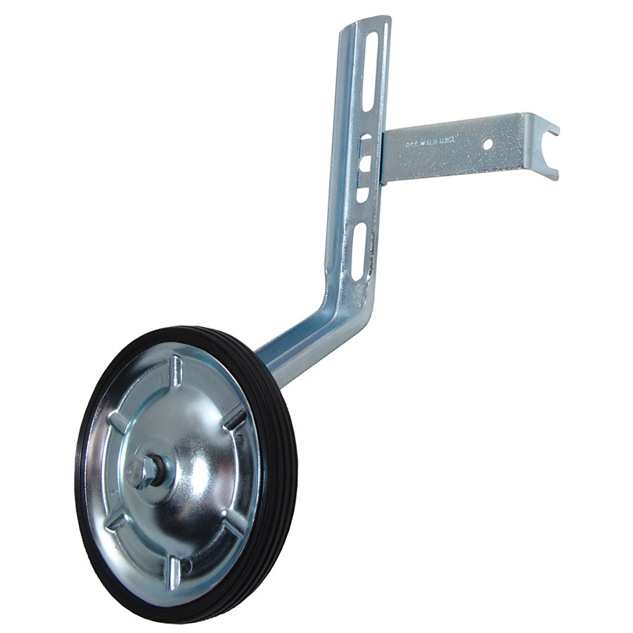 Wald Training Wheel 252 for bicycles, steel construction, adjustable for 16 to 20-inch bikes, providing stable support during training.