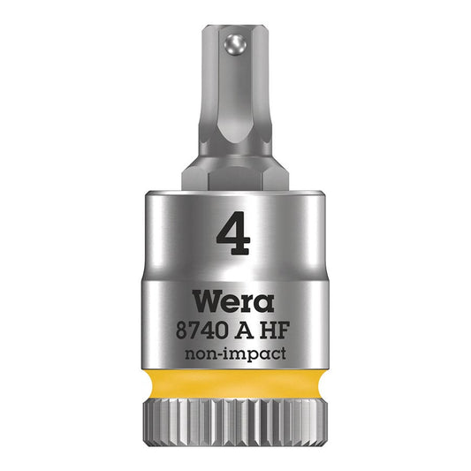Wera, 8740A HF Zyklop, 1/4'' Drive, Hex 3.0 x 28mm with HF