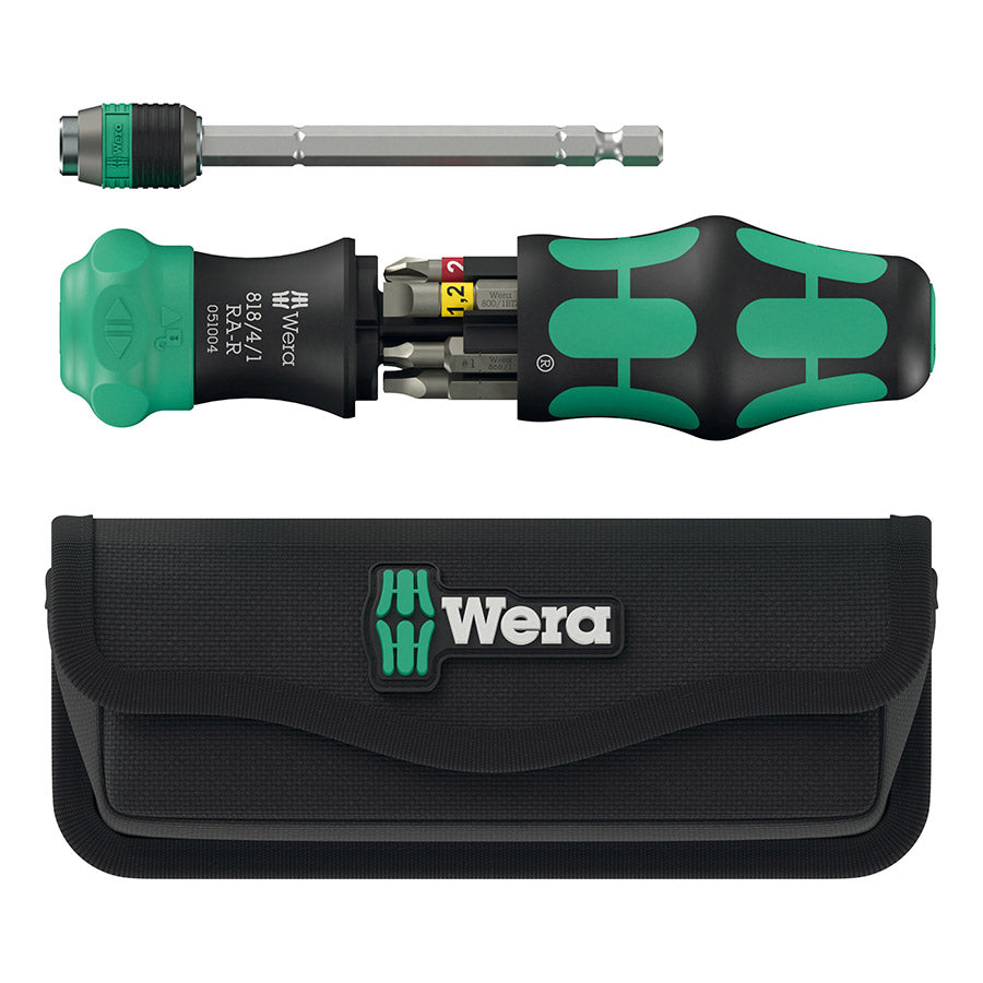 Wera KRAFTFORM KOMPAKT 26 RA-R screwdriver set with six precision screwdrivers for general shop tools and repairs.
