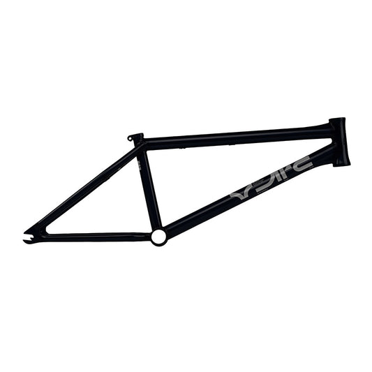 Black WeThePeople Arc Murray Loubser signature BMX frame with 20.5-inch top tube, detailed close-up shot.