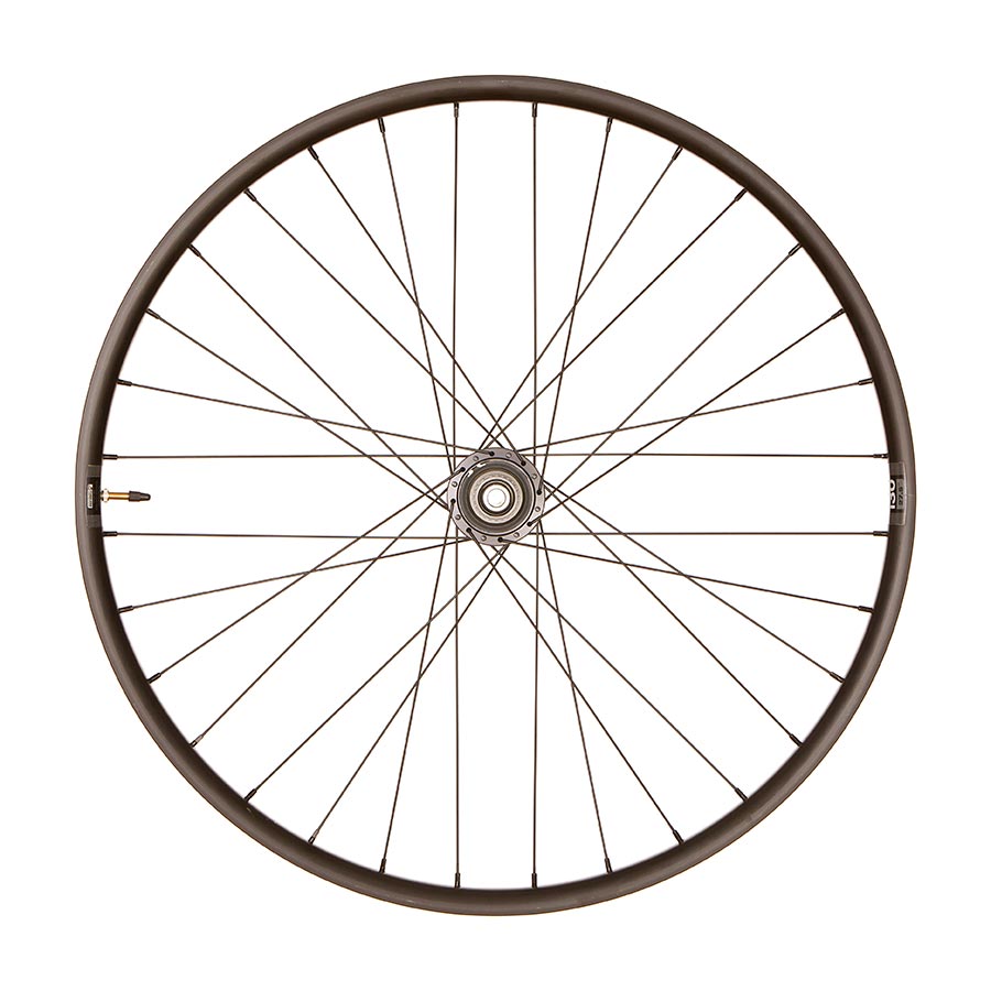 Front wheel for mountain bike, WTB HTZ i30, Shimano XT hubs, 27.5-inch, 32-spoke, center lock disc, 15mm thru-axle, 110mm spacing