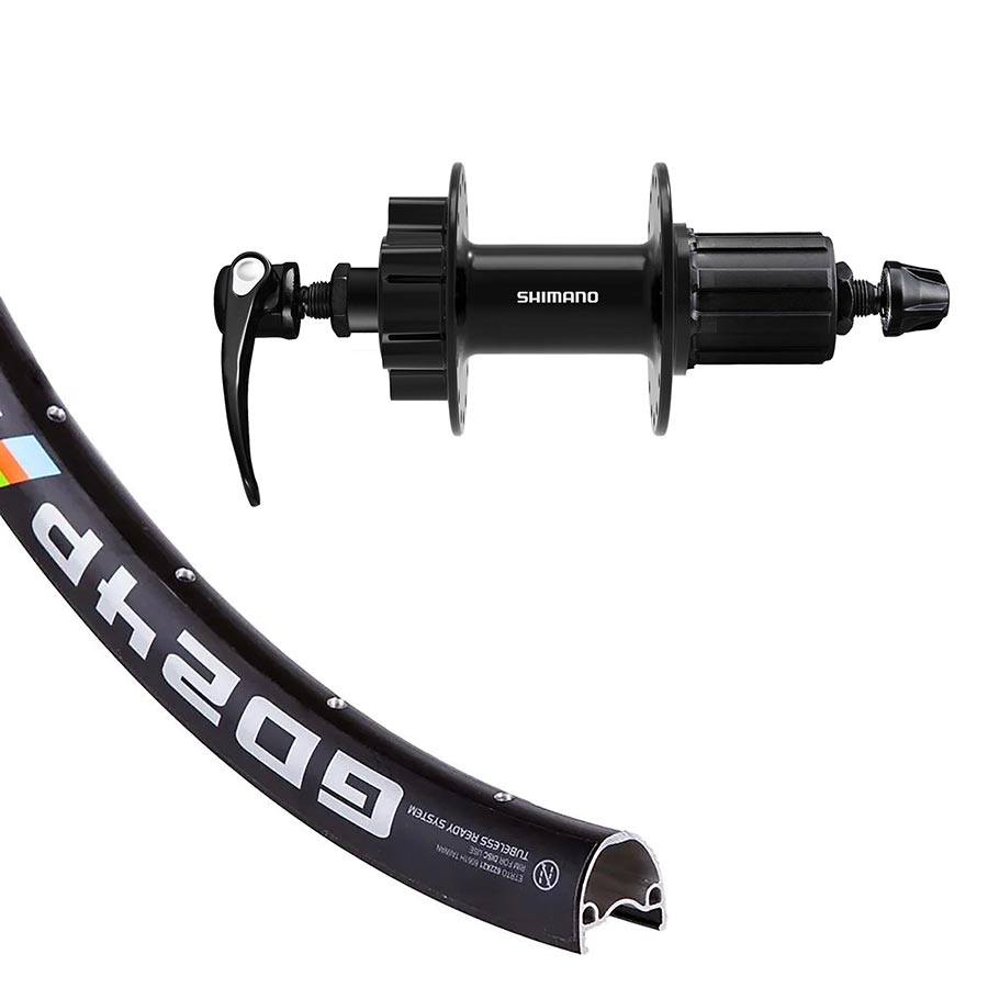 Wheel Shop, Alex GD24P / Shimano HB-QB400, Wheel, Front, 700C / 622, Holes: 32, QR, 100mm, Disc IS 6-bolt