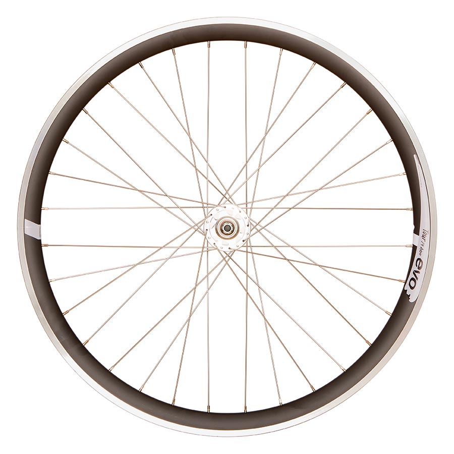 Wheel Shop, Evo Tour 19 Aero Black/ Formula TH-50, Wheel, Front, 700C / 622, Holes: 32, Bolt-on, 100mm, Rim Brake