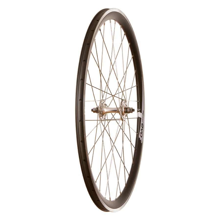 Wheel Shop, Evo Tour 19 Aero Black/ Formula TH-50, Wheel, Front, 700C / 622, Holes: 32, Bolt-on, 100mm, Rim Brake