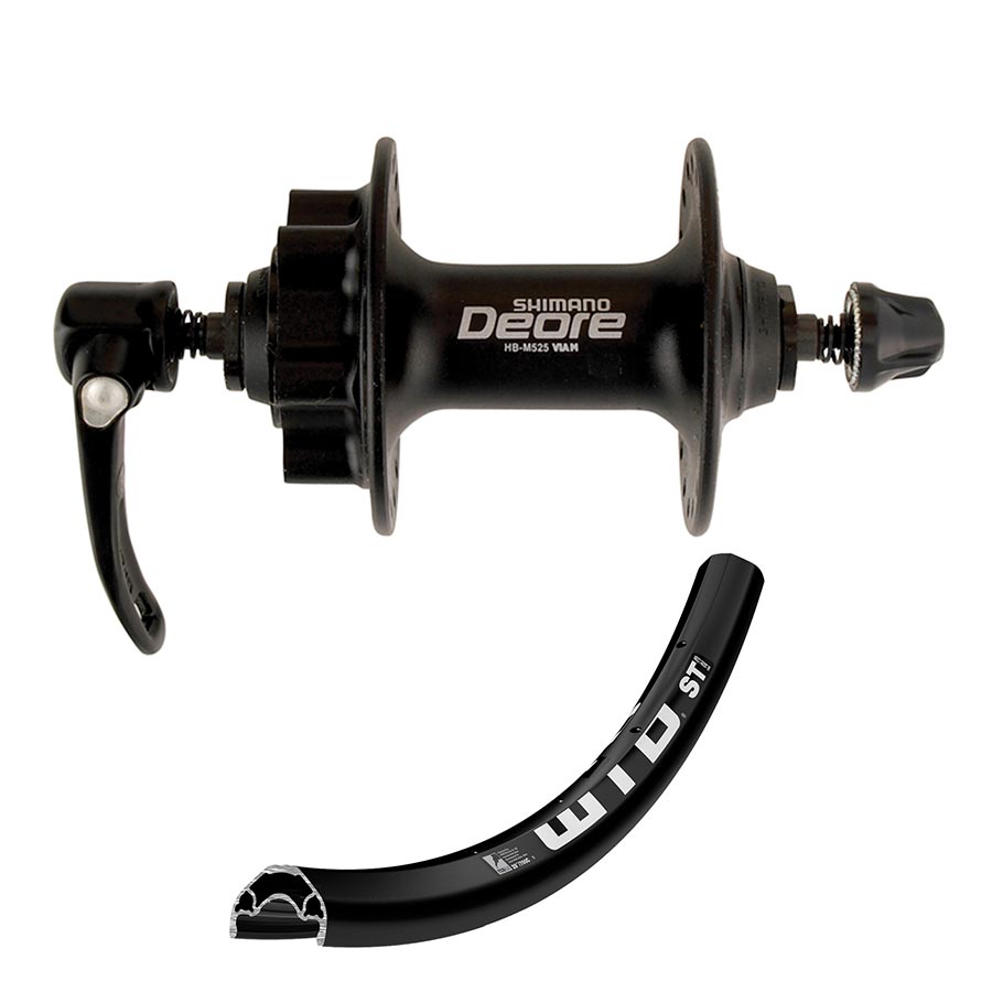 Wheel Shop, WTB STi23 / Shimano HB-M525, Wheel, Front, 26'' / 559, Holes: 32, QR, 100mm, Disc IS 6-bolt