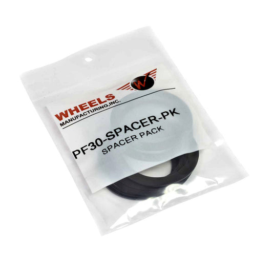 Wheels Manufacturing Seal and Spacer Pack for 29mm bottom brackets, includes various seals and spacers for bike maintenance.