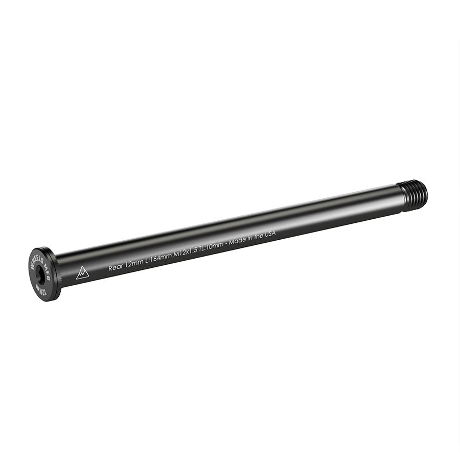 Wheels Manufacturing, Rear 12mm Thru Axle, Thru Axle, Rear, Length: 160mm, Thread Length: 25mm, Thread Pitch: M12x1.00