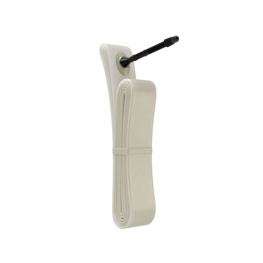 Zipp AXS Smart Tube for bicycles, 28-35c, shown with valve and durable rubber material, designed for bike tubeless tire setup.