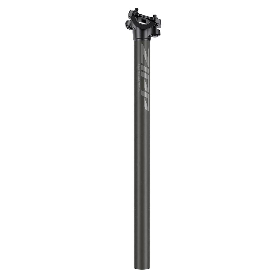 Black Zipp Service Course SL seatpost, 31.6mm diameter, 400mm length, 20mm offset, suitable for road bikes.