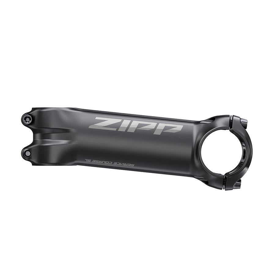 Zipp Service Course SL threadless stem in black, 70mm length with 1-1/8 inch steerer tube for road bike handlebars