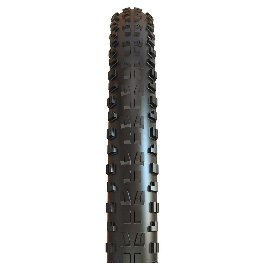 Maxxis Minion DHF mountain bike tire with rugged tread pattern, designed for aggressive riding and off-road trail performance.