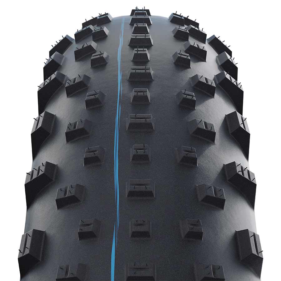 Schwalbe Jumbo Jim Addix fat bike tires with knobby tread for off-road cycling, shown in black rubber on a white background.