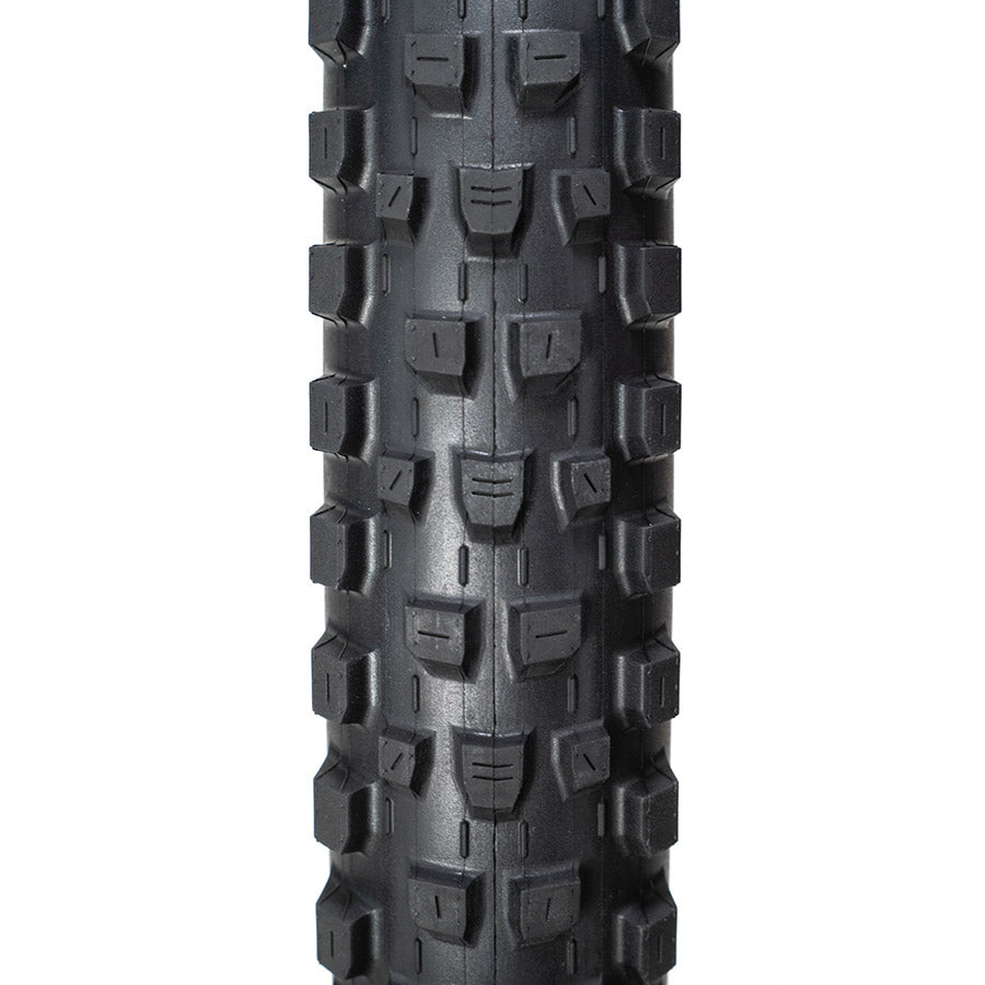 Maxxis Dissector II mountain tire showing rugged tread pattern and sidewall design for off-road biking.