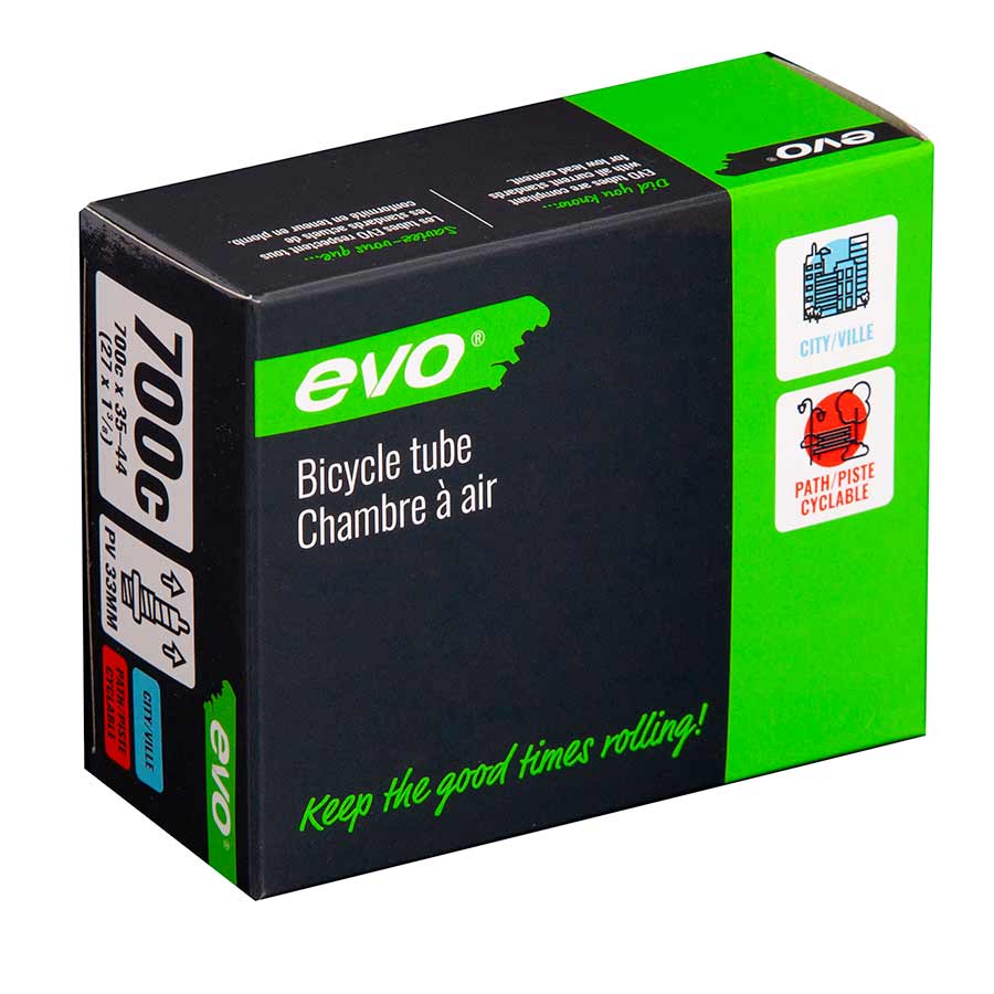 EVO, Presta, Tube, Length: 48mm, 700C, 23-25C