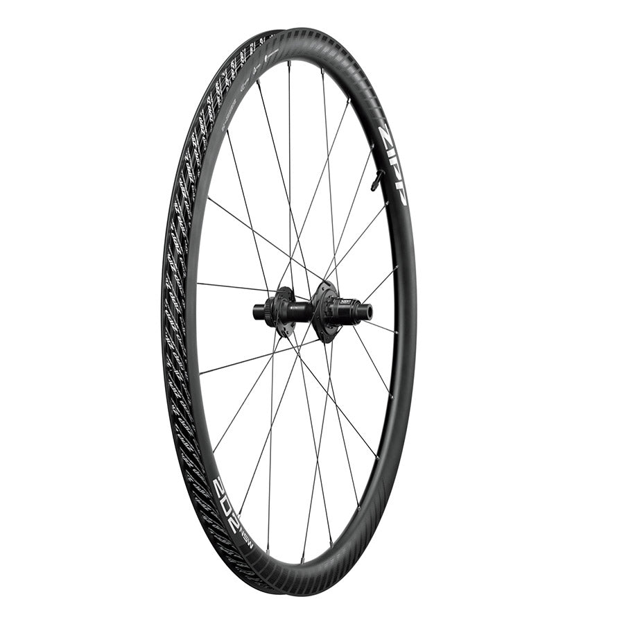 Zipp 202 NSW A1 bicycle wheels with aerodynamic design and carbon rim, suitable for road cycling.