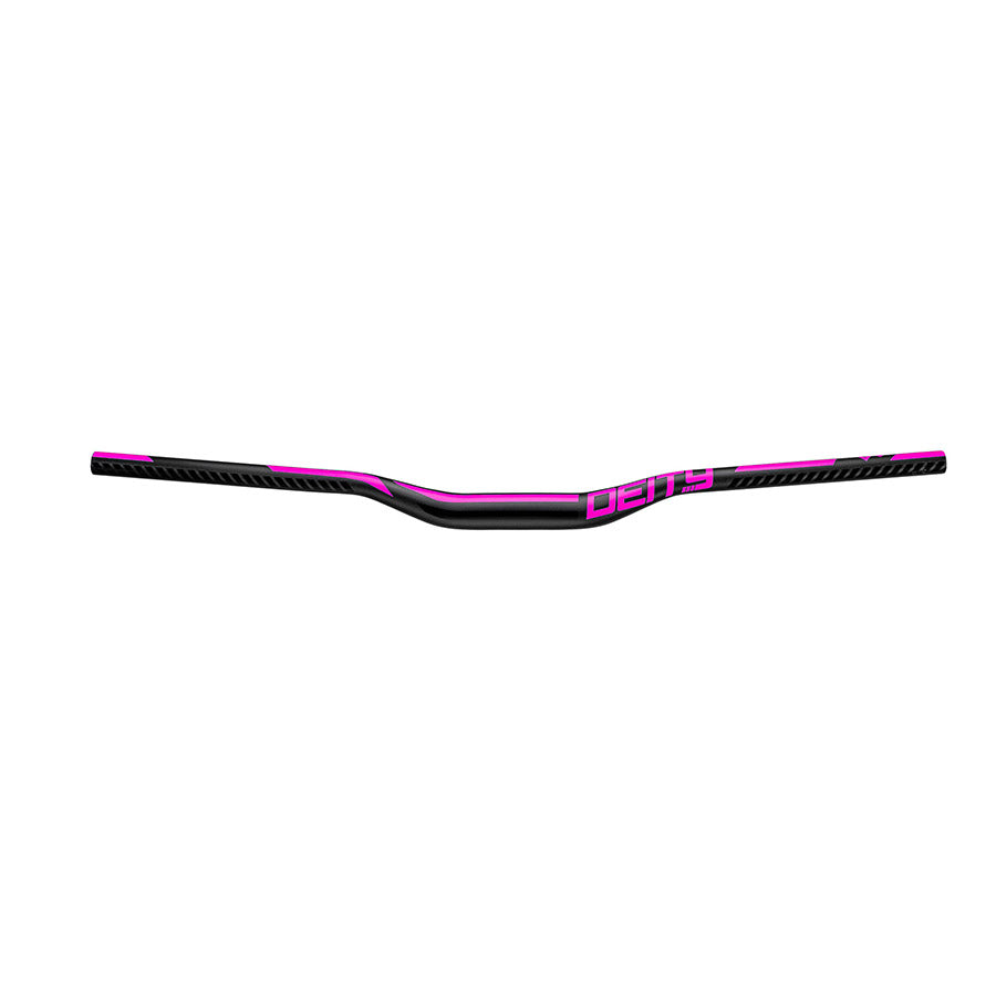 Deity Ridgeline MTB handlebars with black finish, featuring ergonomic grips and sturdy construction for mountain biking.