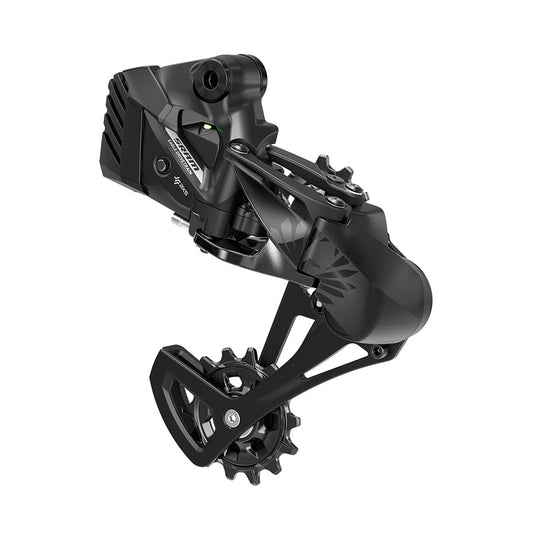 SRAM Eagle S500 AXS B1 rear derailleur for MTB bikes, showcasing its sleek design and durable construction.